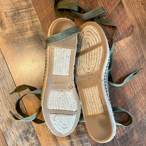 J.CREW Lace Up Espadrilles - Size 9 - Picture 5 of 7